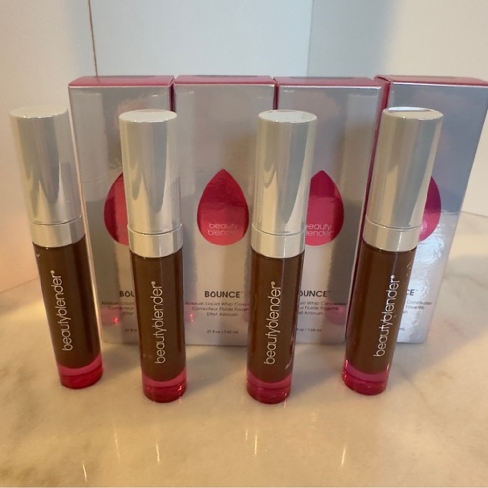 Beautyblender Bounce 4.75N Deep Mocha Concealer Lot‎ 4 full size concealers bulk